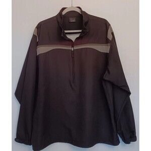 Men's Black Nike Golf Size XL  Half Zip Pullover Windbreaker Jacket